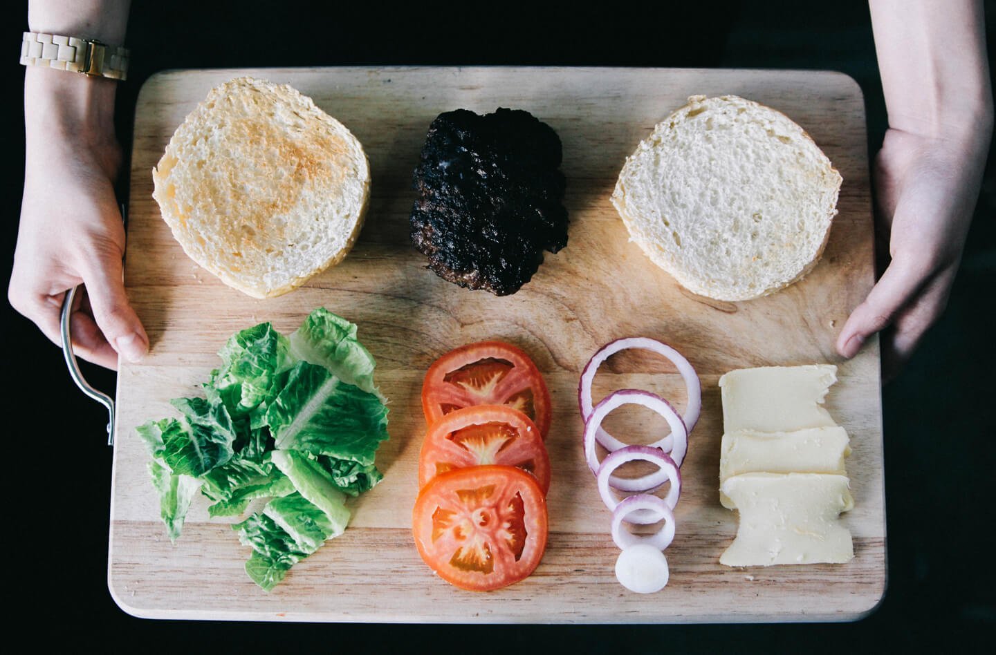 A Healthier Deconstructed Burger Option